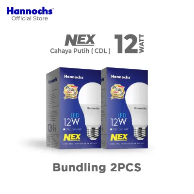 Hannochs Lampu Bohlam NEX 12W Cahaya Putih Paket isi 2pcs