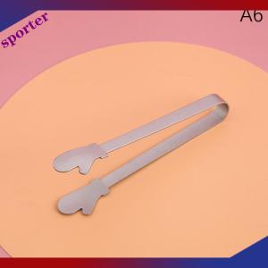 Sporter คลิปหนีบอาหารขนาดเล็กทำจากสแตนเลสสำหรับคีบน้ำแข็งก้อนน้ำตาลน่ารักใช้ตกแต่งขนมอบเค้กขนมหวาน