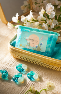 Ouaini Perception of Seasons Series - Spring | Herb fresh -  3in1 Multi Concentrate Bio Enzymes Laundry Capsule Tablet Laundry Detergent Pods 偶爱你感官四季之初春雨露 | 清新草木香 3合1洗衣凝珠杀菌除螨