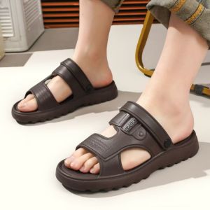 Summer Sandals For Men EVA Beach Shoes Dual-Use Casual Slippers For Middle-Aged And Elderly Soft-Soled MenS Shoes Direct Delivery
