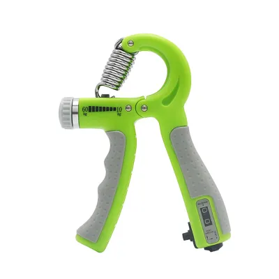 Hand Gripper 5-60kg Adjustable Resistance Hand Grip Automatic Counting Non-Slip Wrist Arm Finger Forearm Strengthener Exerciser Gym Power Fitness Trainer