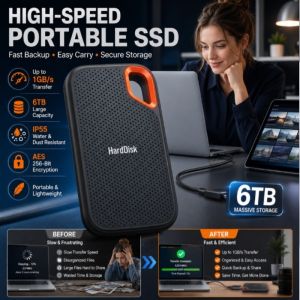 Portable SSD External Hard Drive High-Speed Storage Lightweight Solid State Drive