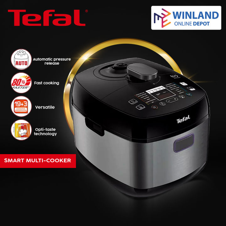 Tefal by Winland Home Chef Smart Pro Multicooker Electric Pressure Cooker 1060W 10 Cups 5L CY625D Lazada Lazada PH