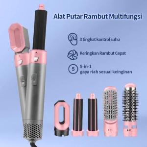 【✅Ready Stock】800W Keriting 5 in 1 Hair Dryer Professional Perawatan Salon Alat Pengering Rambut Mini Hair Dryer Low Watt Mini Hair Dryer otomatis