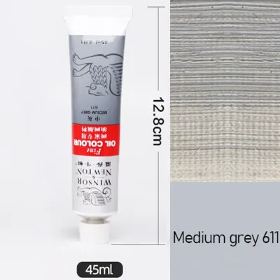 Winsor & Newton 45ml Artist Oil Paint Single Aluminum Tube Rich Vibrant Color Fine Paste Strong Coverage Professional Canvas Painting Supplies