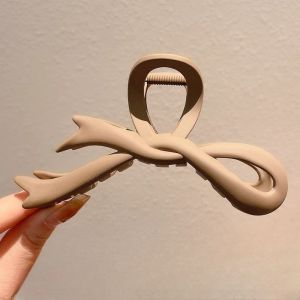 Jepit Rambut Doff JUMBO 12cm Model Pita Elegant Cute Large Simple Ribbon Matte Hair Claw HMJ009