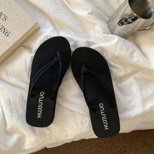 [Free Shipping] Thick-soled wedge flip-flops for women summer outdoor wear height-increasing EVA non-slip odor-resistant simple and versatile sandals
