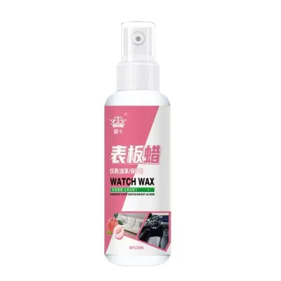 120ML สเปรย์เคลือบเงา น้ำยาเคลือบเบาะรถยนต์ น้ำยาทำความสะอาดรถยนต์ เคลือบพลาสติกดำ หนัง เบาะและคอนโซลรถยนต์