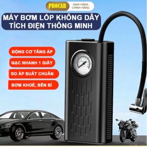 Máy bơm lốp ôtô loại 1 không dây cầm tay sạc USB ngắt tự động thiết kế nhỏ gọn công suất lớn