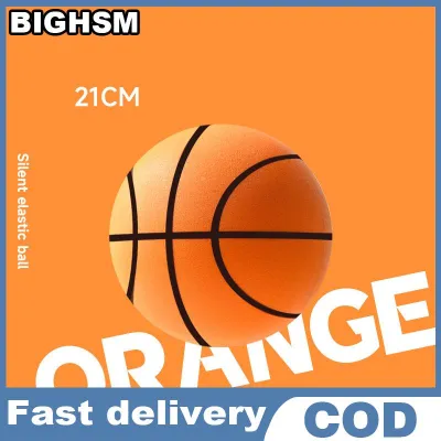BIGHSM 18 21 24cm Bouncing Mute Ball Indoor Silent Basketball With Hoop High-Resilience Lightweight Mini Basketball Kids Gifts
