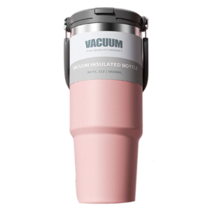 Large Capacity Stainless Steel Water Bottle Vacuum Thermal Insulation Coffee Mug Beverage Container with Straw Lid