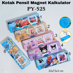 SOS Kotak Pensil Magnet Kalkulator 7.5x21.5/ Tempat Pensil / Pencil Case/Tepak