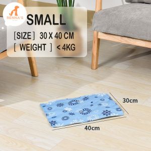 Rennas Dog Summer Mat Cat Mat Pet Mat Cooling Mat For Dog Washable Sleeping Mat Dog Accessories