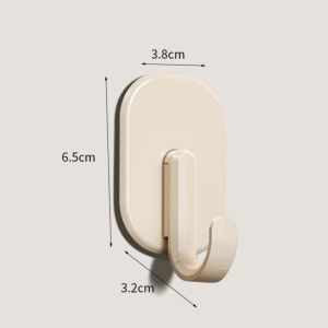 4pcs Magnetic Hooks Traceless No Drill Required Towels Key Storage Hook For KitchenBathroom & Office