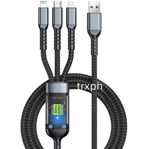 Data Charging Cable Zinc Alloy Snake Head with Light Data Cable USB Type-C Fast Charging Data Cable 7A Super Fast Charging Cable