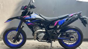 Decal Yamaha wr 155 hitam kombinasi biru pink D-C8-244 D-C8-086