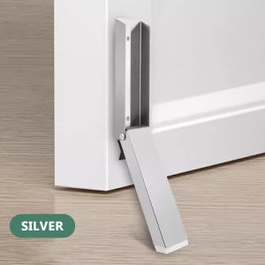 💖Sg Stock💖Door Stopper Heightened Windproof Aluminum Alloy Anti-Pinch Hand Foot Step On Door Stop Door Stopper Non-Slip