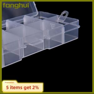 fanghui Plastic10 Slots Adjustable Jewelry Storage Box Case Craft Organizer Beads