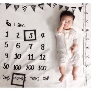 [SG Seller] Baby Milestone Photography Blanket Growth Journey Photo Prop