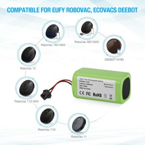 HOL 18650 14.4V (Fit for 14.8V)2600mAh Replacement Battery for Deebot N79S N79 DN622 Robovac 11 11S 11S Max