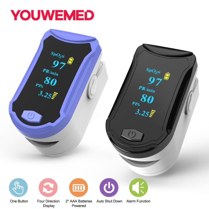 YOUWEMED [Beep Sound] Oximeter Finger Pulse Oxymeter Fingertip Pulse Oximeter For Family And