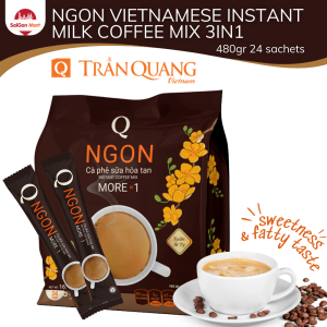 Ngon Vietnamese instant milk coffee Mix 3 in 1 480gr 24 sachets