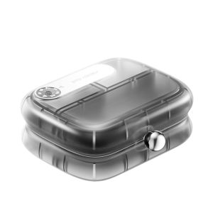 OUREAL 7 Grids Pill Box Portable Compartmentalized Pill Storage Box Daily Pill Organizer for Pill Jewelry