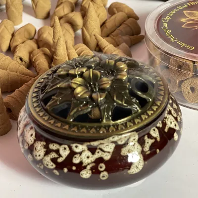 Lư Sứ Xông Nụ Trầm Hương - Lư xông Đốt Trầm