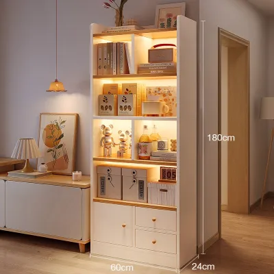 Cabinet Bookcase Wood Multipurpose Storage Rack Cabinet Cabinet Bookcase Wood Display Cabinet Bookshelf