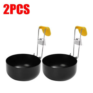 3PCS Mini Stainless Steel Foldable Egg Poacher Ear Hanging Nonstick Egg Boiling Heating Mold Bowl Boiler Kitchen Cooking Gadgets