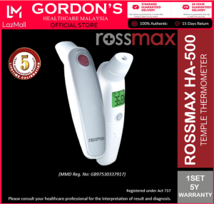 ROSSMAX Non-Contact Temple Digital Infrared Thermometer Model HA500 HA-500 TERMOMETER DAHI