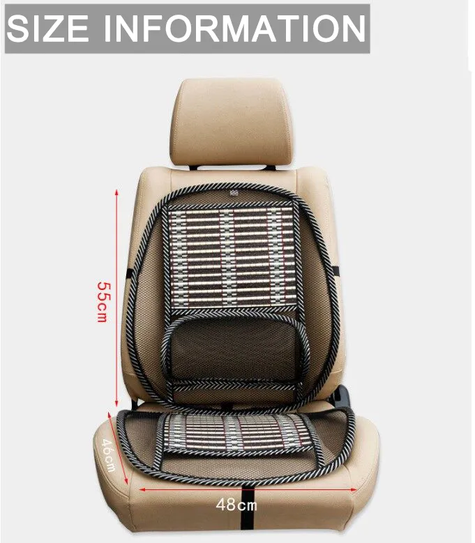 Car Seat Cushion for Driver Summer Breathable Car Pillow Ergonomic Bamboo Cool Pad Lumbar Support Back Pain Car Universal Seat Lazada PH