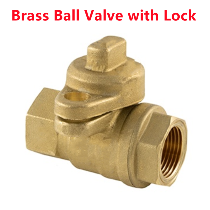 Brass ball valve with lock 1/2 and 3/4 water meter lock Gate valve lock ...