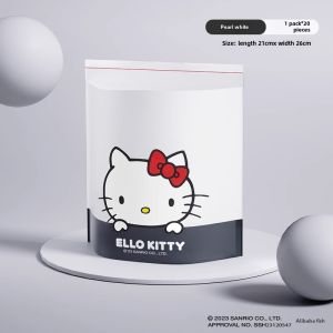 100% Authentic Sanrio Hello Kitty Garbage Bag Suitable for Car Sticky Desktop Cleaning Bag Table Garbage Bag Cute Portable Household Disposable Plastic Bags LFB210