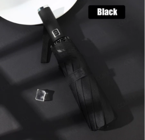 Pure Color Automatic Umbrella 10 Ribs Auto Open Umbrella 23inch Windproof Folding Umbrella Payung Lipat Murah Hujan 折叠雨伞