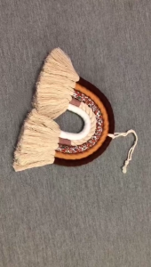 Weaving Rainbow Ornaments Modern Home Decoration Accessories Handmade Woven Pendants for Bedroom Nursery Baby Kids Rooms