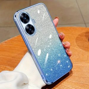 Soft Case Oppo A58 Luxury Gliter Tpu Silicon Plating Clear Premium