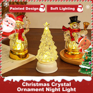 เครื่องประดับคริสตัล สไตล์ประณีต มัลติฟังก์ชั่น ไฟกลางคืนคริสต์มาส แสงอันอบอุ่ น ่ารัก