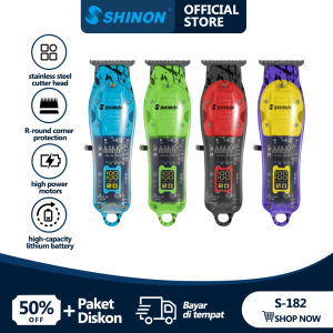 SHINON SH-182 Trimmer Alat Potong Rambut Jenggot Kumis Pencukur Elektrik Tanpa Kabel