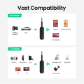 UGREEN Bluetooth 5.0 Transmitter and Receiver 2 in 1 Wireless 3.5mm Bluetooth Adapter, Dual Devices Simultaneously, Aux Bluetooth Audio Flight Entertainment Car Adapter Compatible with TV Car Home Stereo System Headphones Apple Airpods Series. 