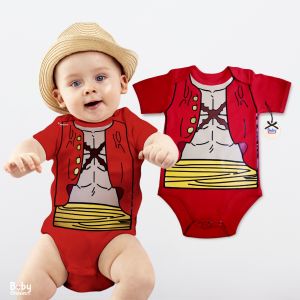 Baby Onesies PH Luffy Sabo Usop One Piece Anime Baby Onesie 0-12 months Newborn Baby Boy Girl Cotton Anime Baby Clothes