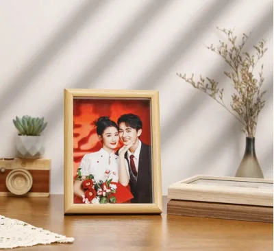 SG Stock [Time Sale] Wooden Photo Frame Hollow 1cm Picture Frame Graduation Photos Art Display Frame Teachers Day Gift
