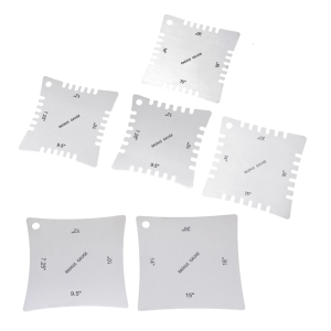 Pack of 2/4 Professional Guitar Neck Radius Gauge Steel Texture for Accurate Measurement and Optimal Playability