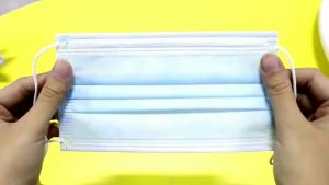 Masker 3ply earloop Biru isi 50 pcs