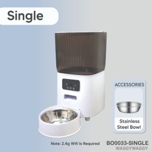 WaggyWaggy Smart Food Feeder HD Camera Cat Dog Dispenser Wifi App Control 宠物智能自动喂食器 BO0033
