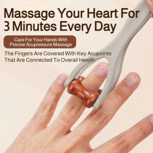 Log Hand Massager Set Acupressure Finger Massager Meridian Release Pressure Relief Acupressure Stick Relaxation Device