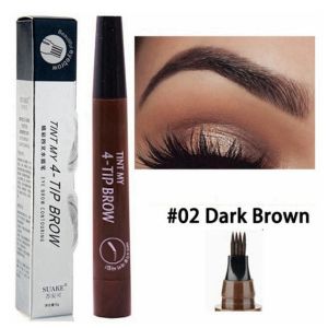 preferred4 Points Waterproof 4D Eyebrow Tattoo Pen Fine Sketch Liquid Lazy Imitation Ecological Eye Makeup Eyebrow Pencil with Eyebrow Brush Eyebrow pencil