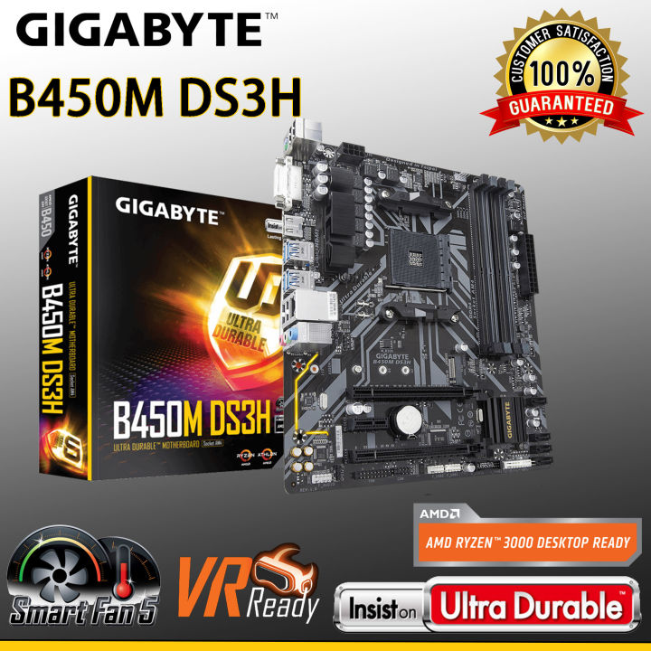 Gigabyte B450M DS3H Ultra Durable Gaming Motherboard Socket