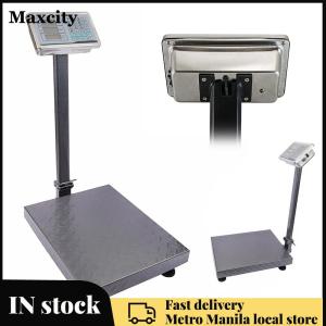 Computing Digital Platform Scale 660LB Electronic Digital Bench with Price Calculation Stainless Steel Bench Scale for Weighing Boxes Luggage Packages