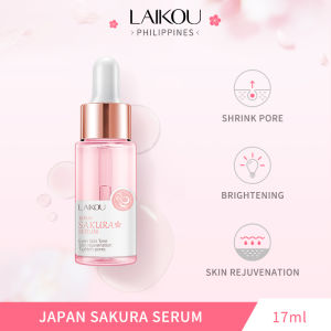 LAIKOU Japan Sakura Facial Serum Shrink Pores Brighten Skin Tone Skin Rejuvenation Anti-aging 17ml